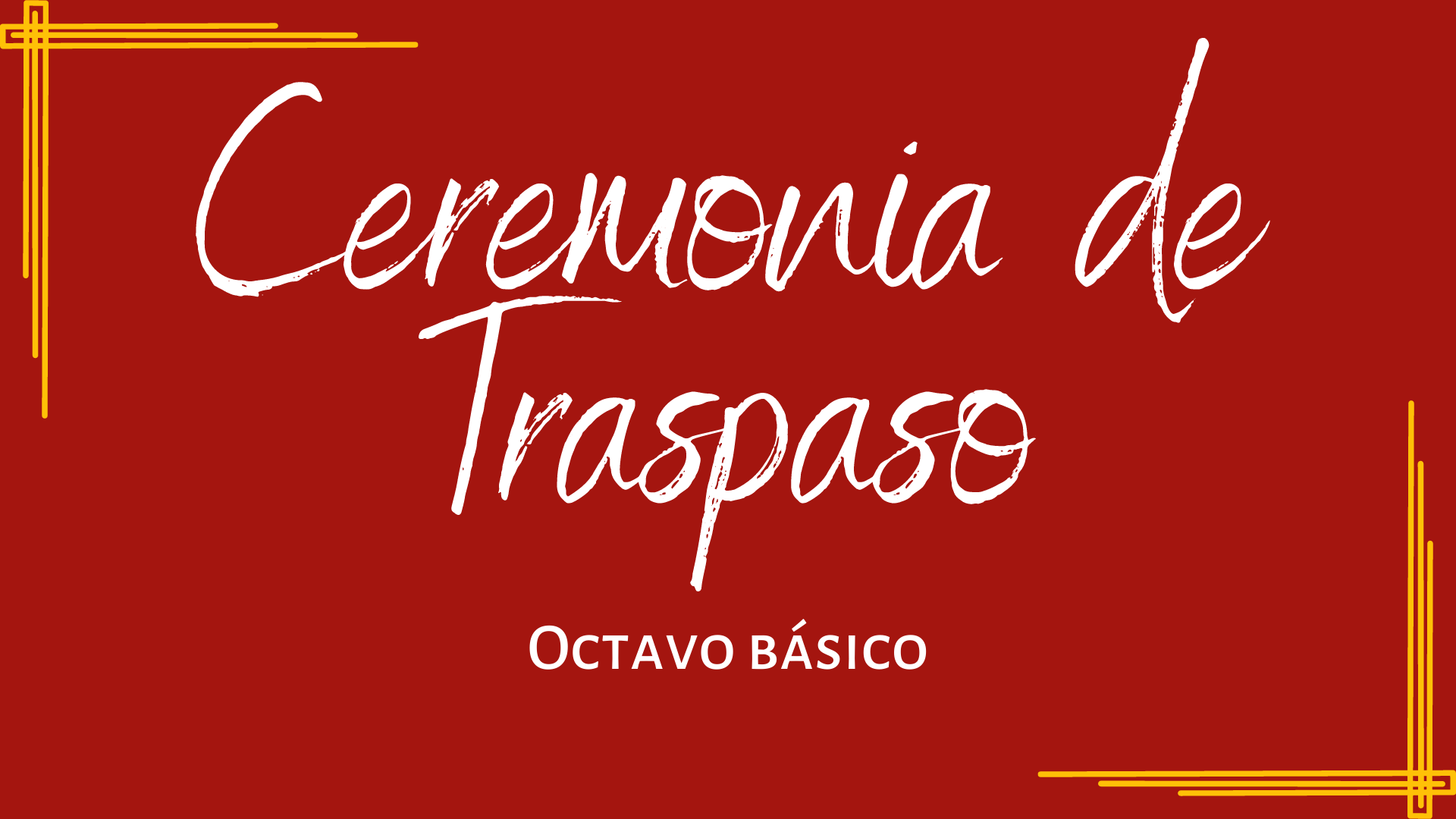 Ceremonia de traspado de Octavo