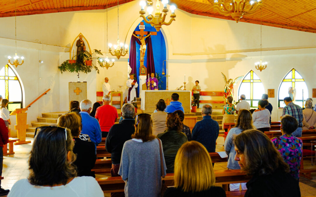 Misa inicio año escolar en la Parroquia Francisco de Asís.