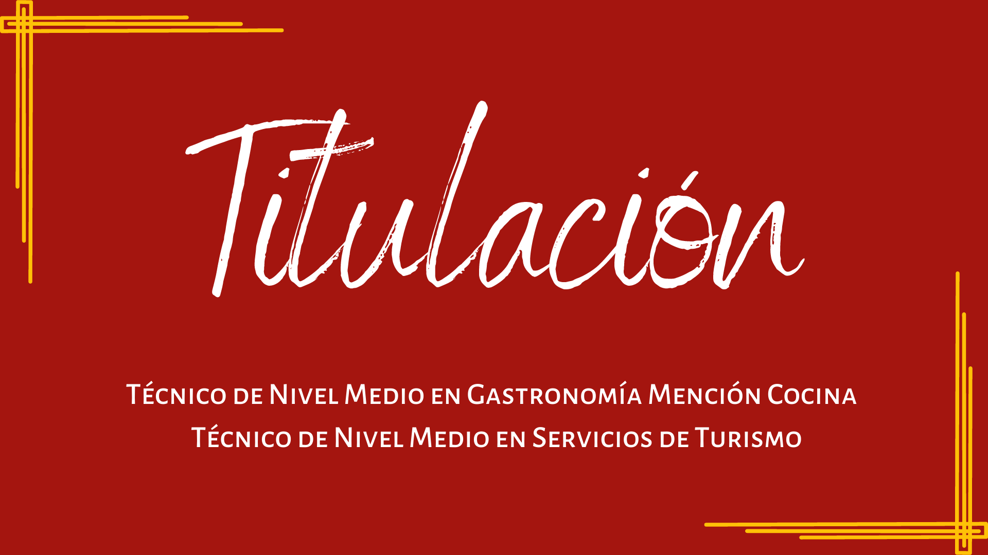 Titulación especialidades